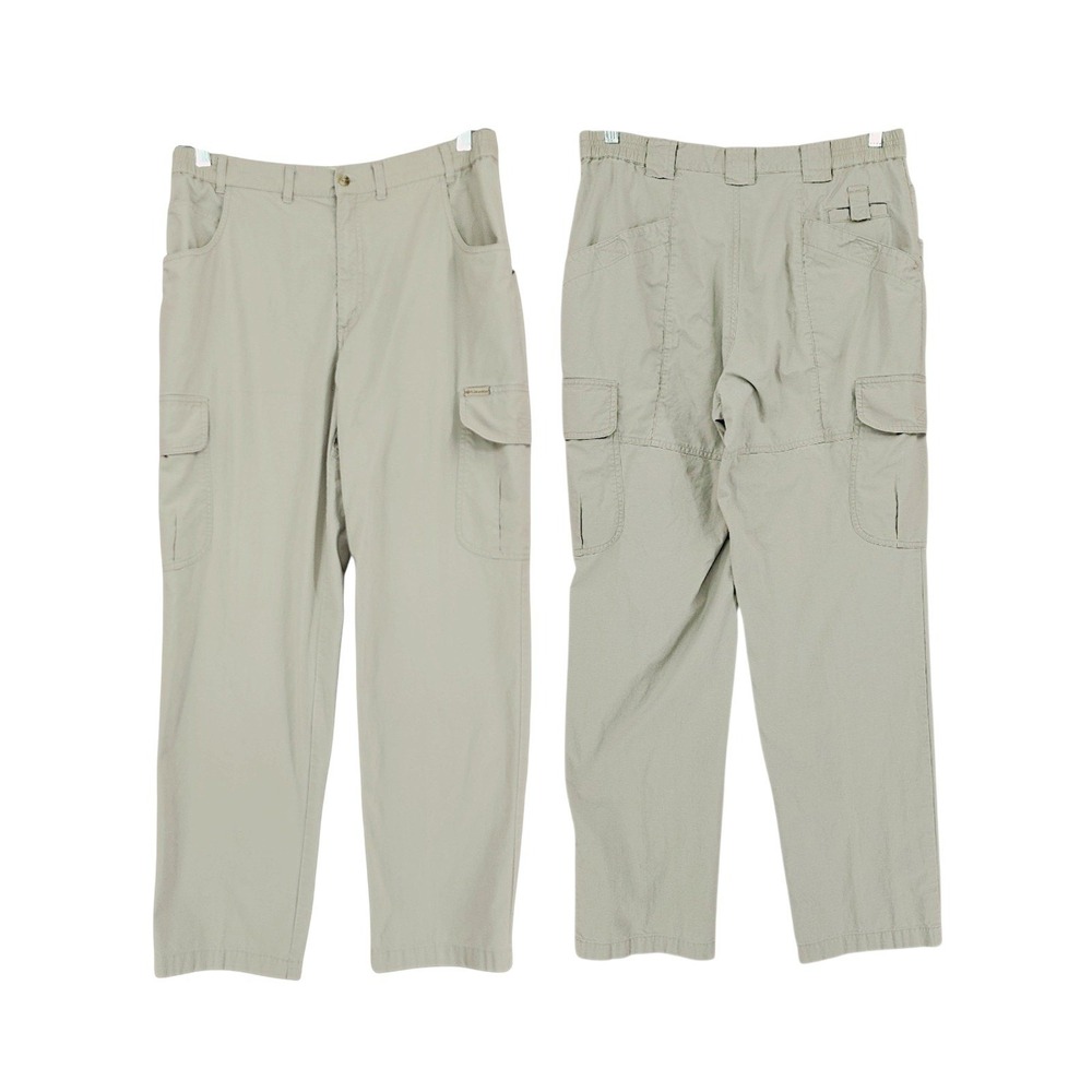 Columbia Cargo Pants 12R Womens Khaki Beige Tan Cotton Outdoor Hiking Gorpcore